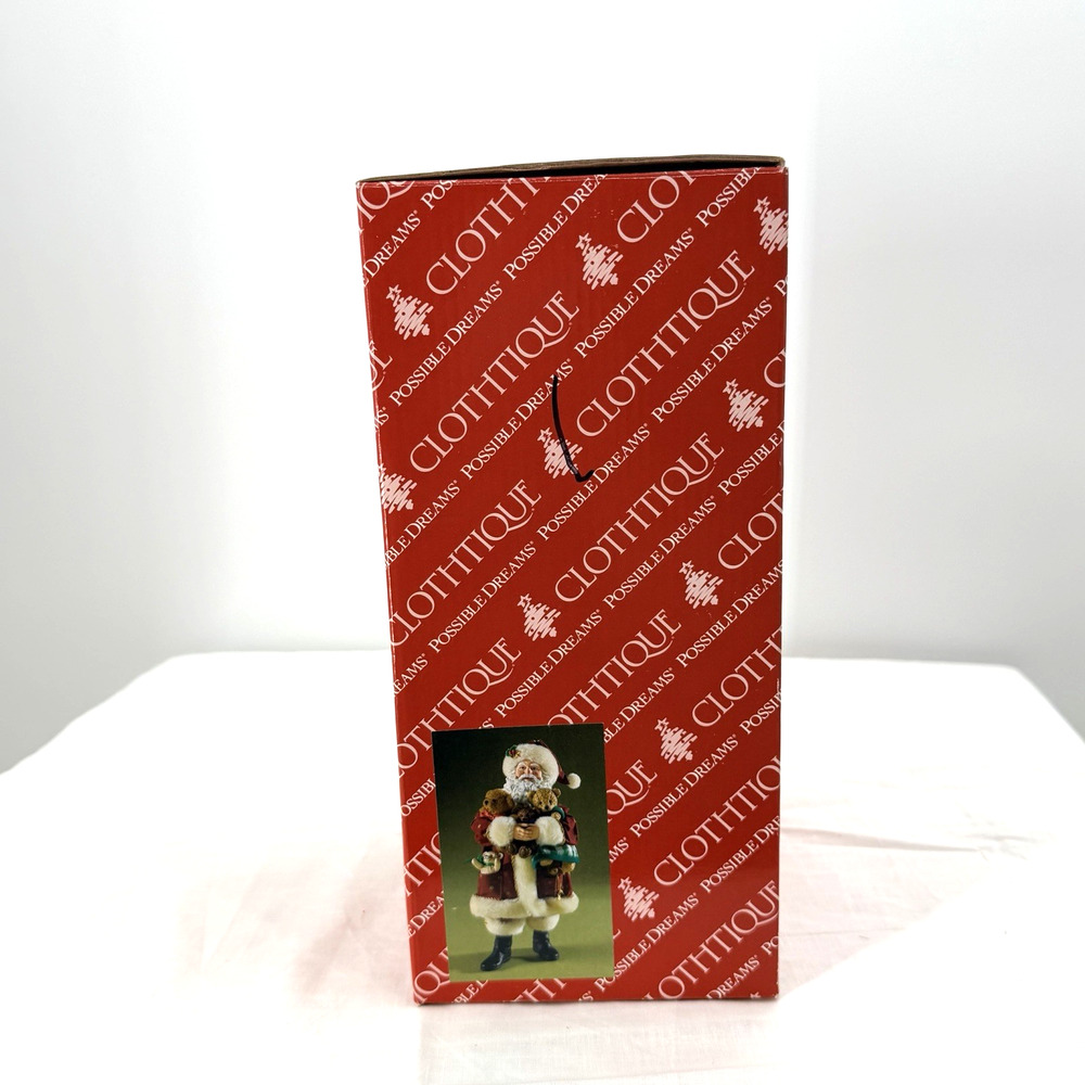 Vintage Possible Dreams Clothtique Santa Claus Teddy Figurine An Armful of Love - Picture 12 of 12
